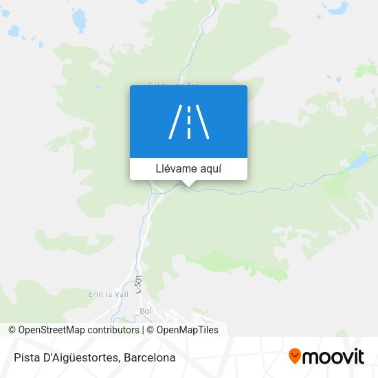 Mapa Pista D'Aigüestortes