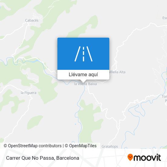Mapa Carrer Que No Passa