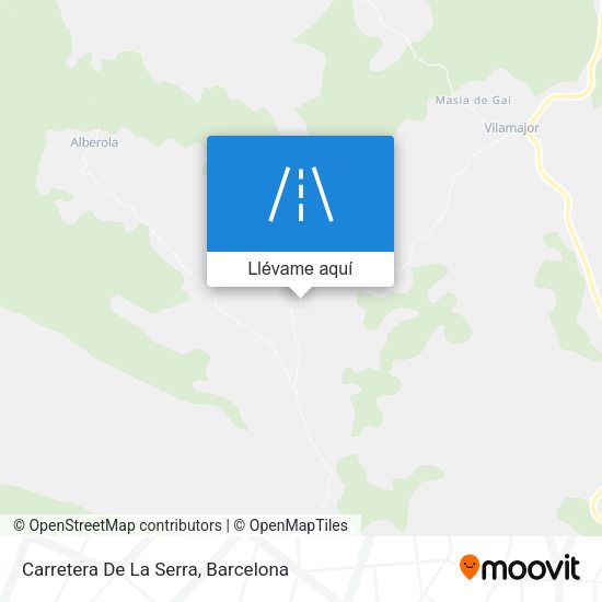 Mapa Carretera De La Serra