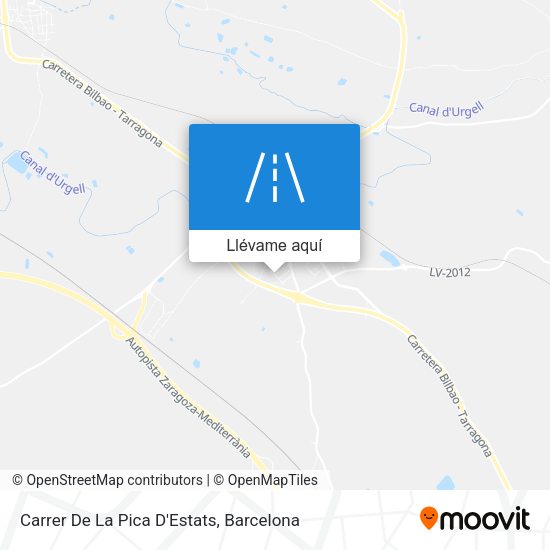 Mapa Carrer De La Pica D'Estats