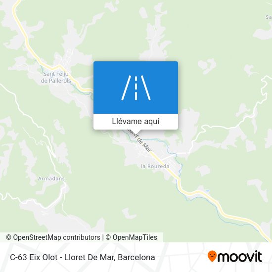 Mapa C-63 Eix Olot - Lloret De Mar