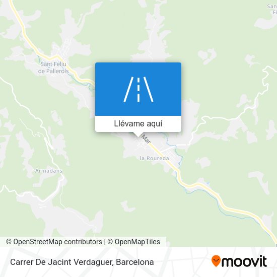Mapa Carrer De Jacint Verdaguer