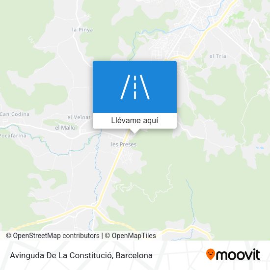 Mapa Avinguda De La Constitució