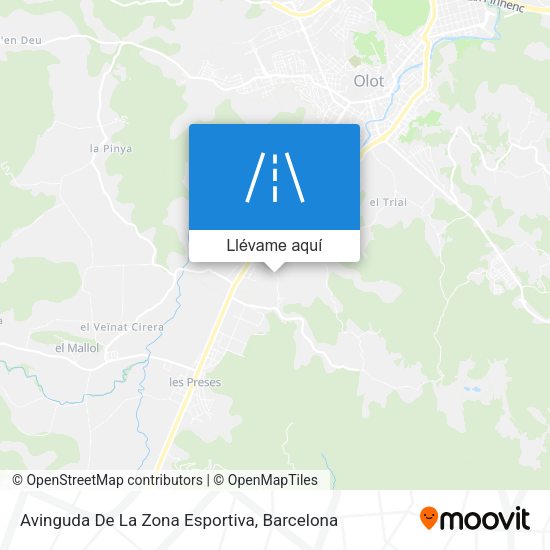 Mapa Avinguda De La Zona Esportiva