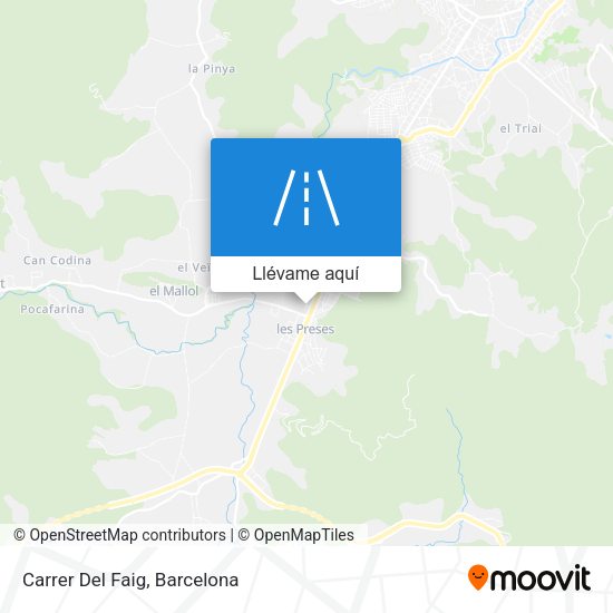 Mapa Carrer Del Faig