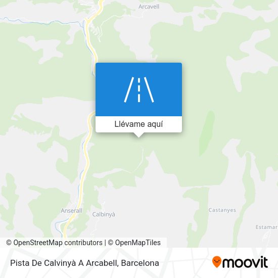 Mapa Pista De Calvinyà A Arcabell