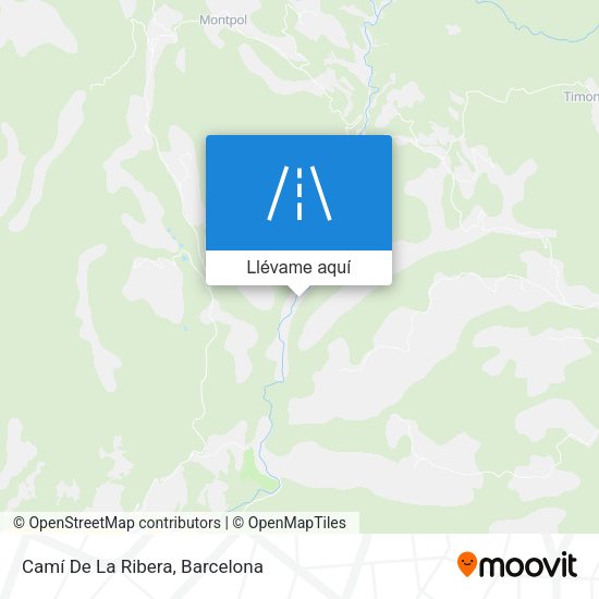 Mapa Camí De La Ribera