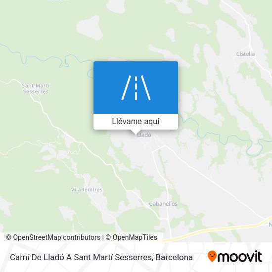 Mapa Camí De Lladó A Sant Martí Sesserres