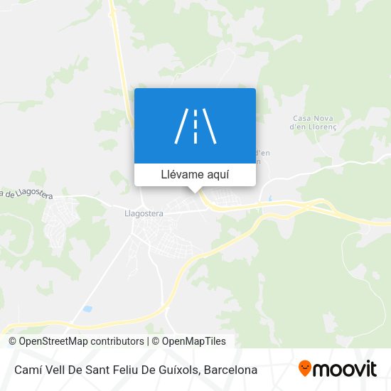 Mapa Camí Vell De Sant Feliu De Guíxols