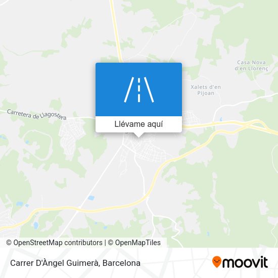 Mapa Carrer D'Àngel Guimerà