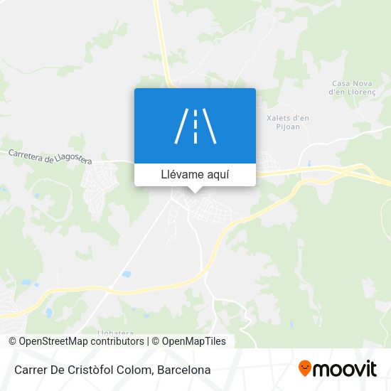 Mapa Carrer De Cristòfol Colom