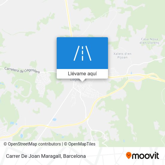Mapa Carrer De Joan Maragall