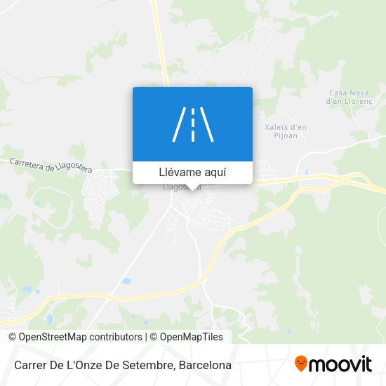 Mapa Carrer De L'Onze De Setembre