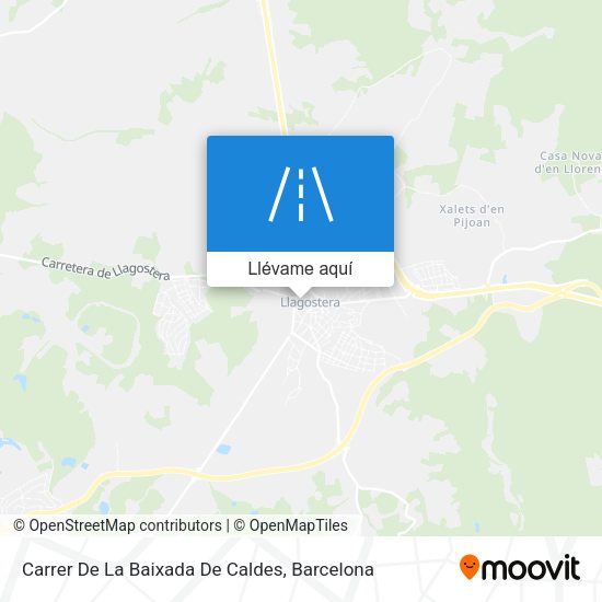 Mapa Carrer De La Baixada De Caldes