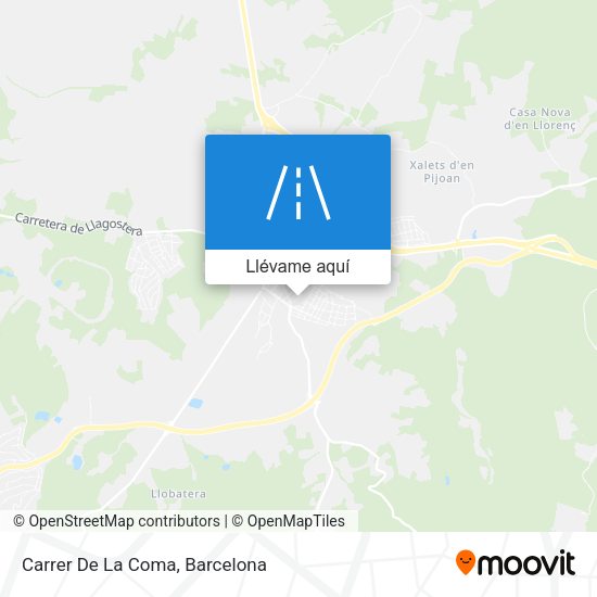 Mapa Carrer De La Coma