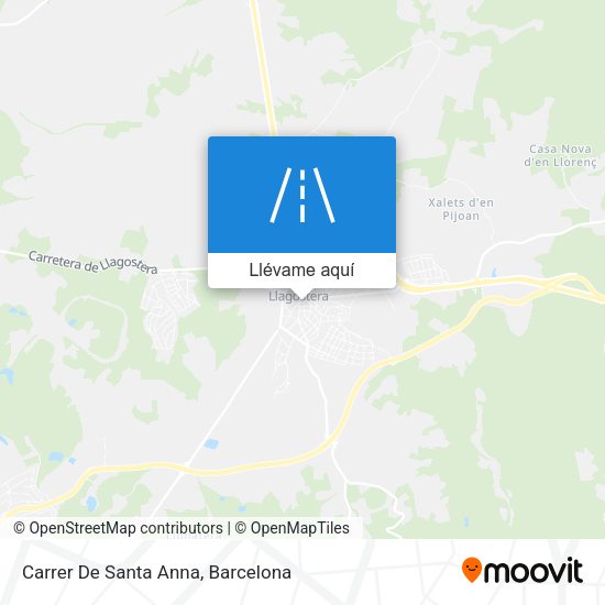 Mapa Carrer De Santa Anna