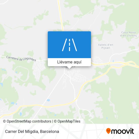 Mapa Carrer Del Migdia