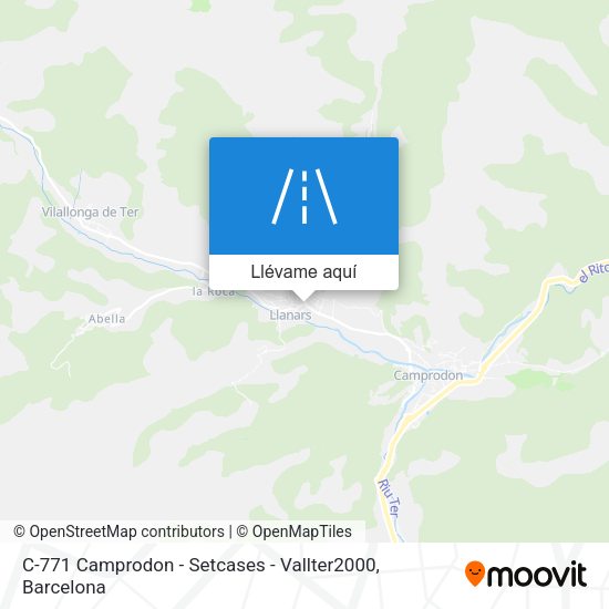Mapa C-771 Camprodon - Setcases - Vallter2000