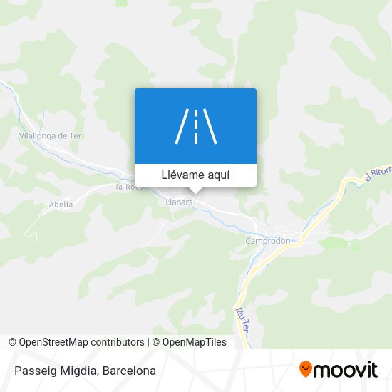 Mapa Passeig Migdia