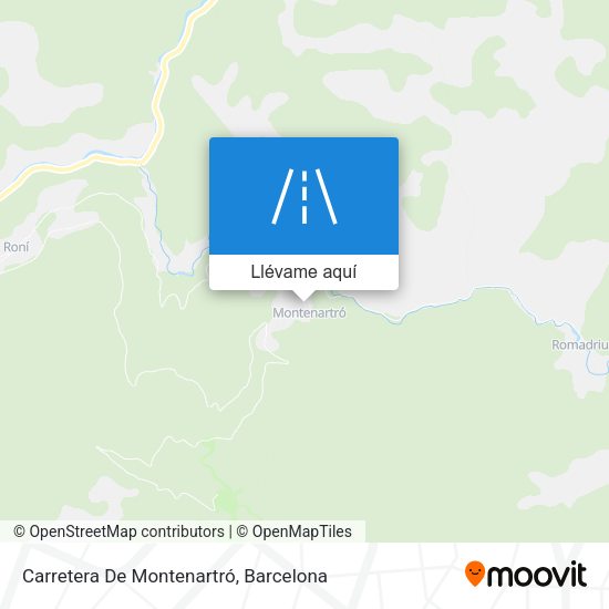 Mapa Carretera De Montenartró