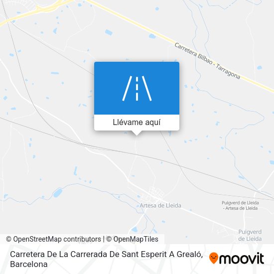 Mapa Carretera De La Carrerada De Sant Esperit A Grealó