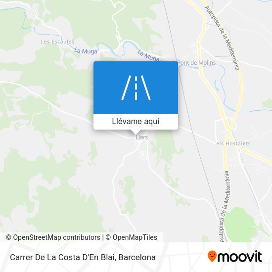 Mapa Carrer De La Costa D'En Blai