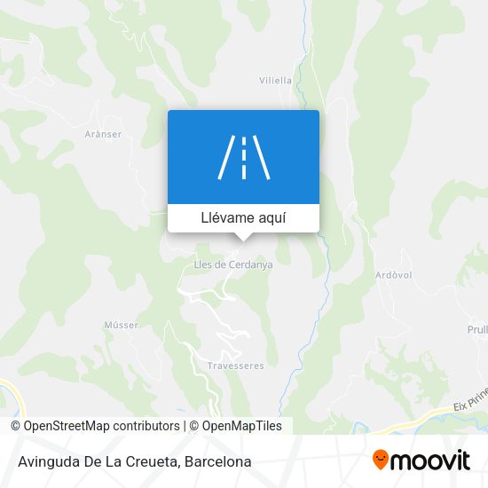Mapa Avinguda De La Creueta
