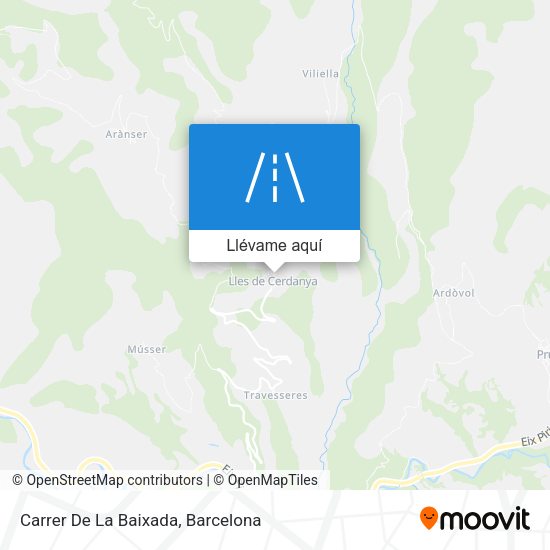 Mapa Carrer De La Baixada