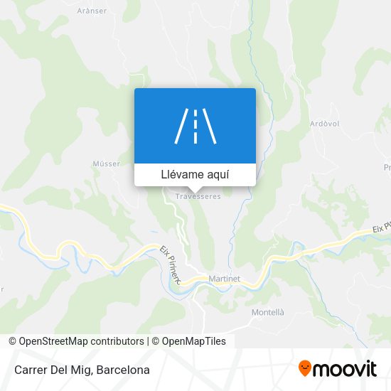 Mapa Carrer Del Mig