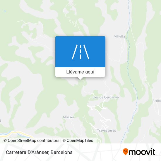 Mapa Carretera D'Arànser