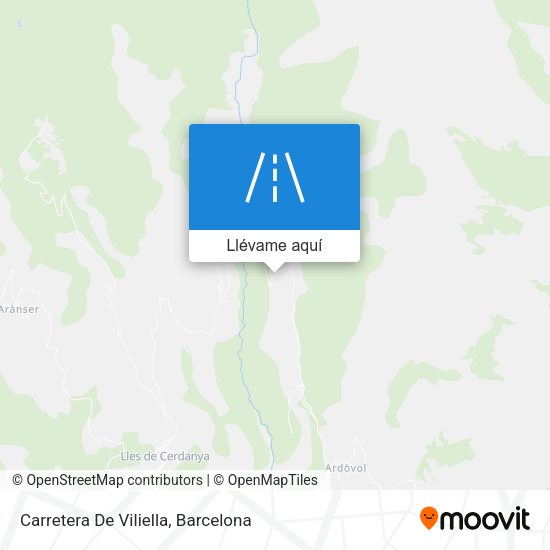 Mapa Carretera De Viliella