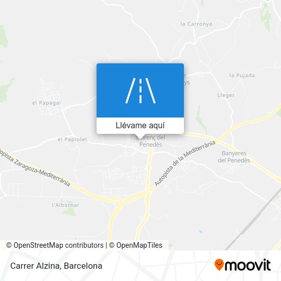 Mapa Carrer Alzina