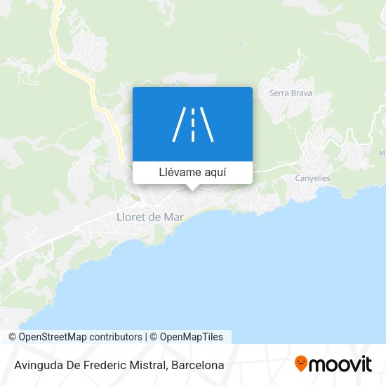 Mapa Avinguda De Frederic Mistral