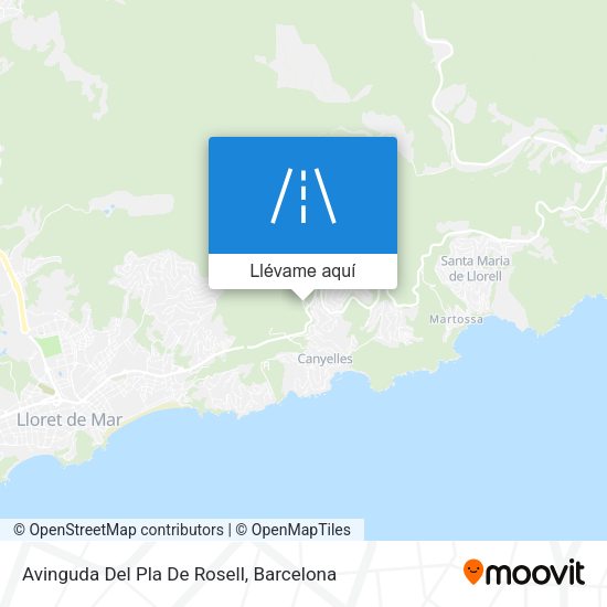Mapa Avinguda Del Pla De Rosell