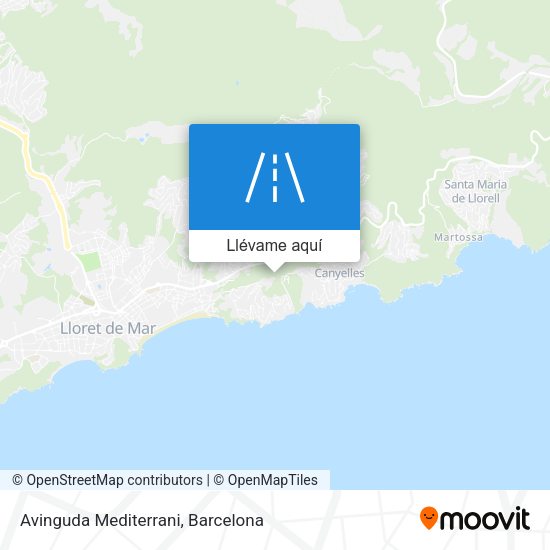 Mapa Avinguda Mediterrani