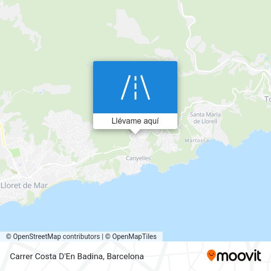 Mapa Carrer Costa D'En Badina