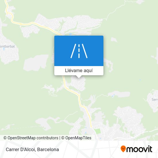Mapa Carrer D'Alcoi