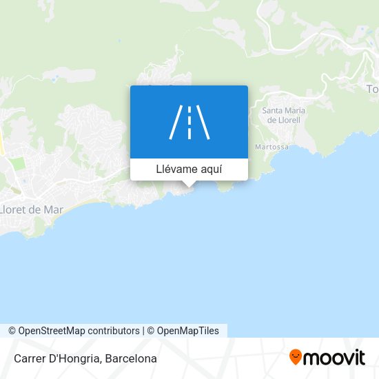 Mapa Carrer D'Hongria
