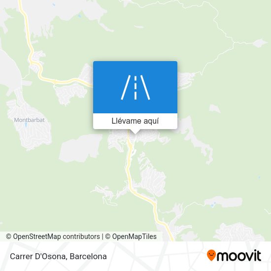 Mapa Carrer D'Osona