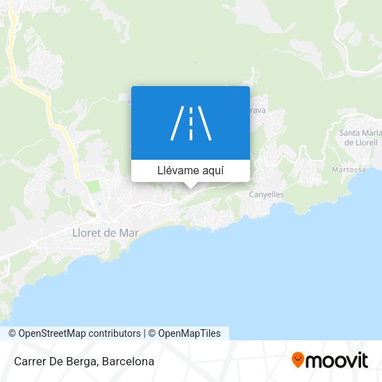 Mapa Carrer De Berga