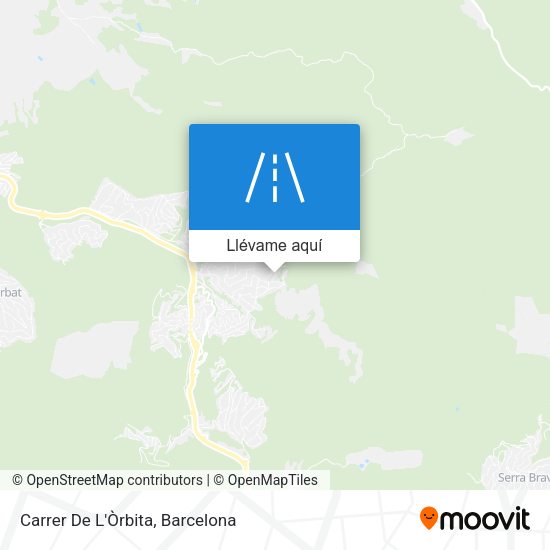 Mapa Carrer De L'Òrbita