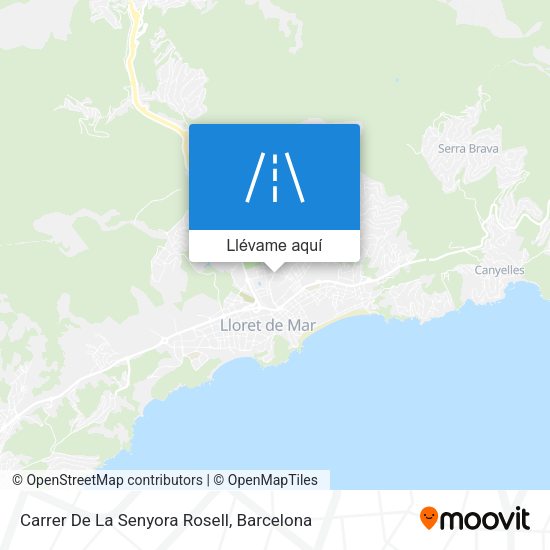 Mapa Carrer De La Senyora Rosell