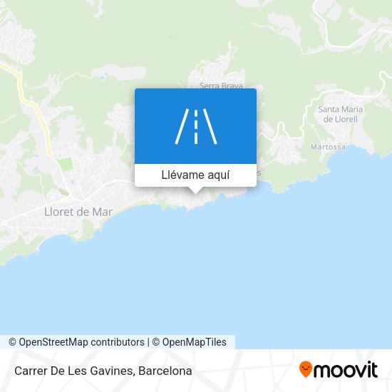 Mapa Carrer De Les Gavines
