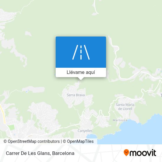 Mapa Carrer De Les Glans