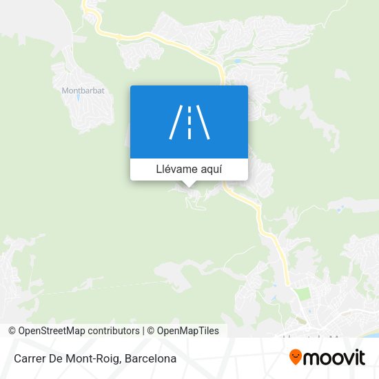 Mapa Carrer De Mont-Roig