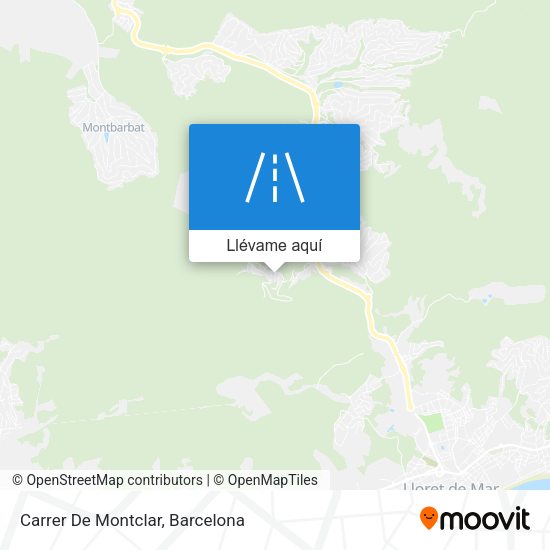 Mapa Carrer De Montclar