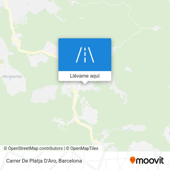 Mapa Carrer De Platja D'Aro