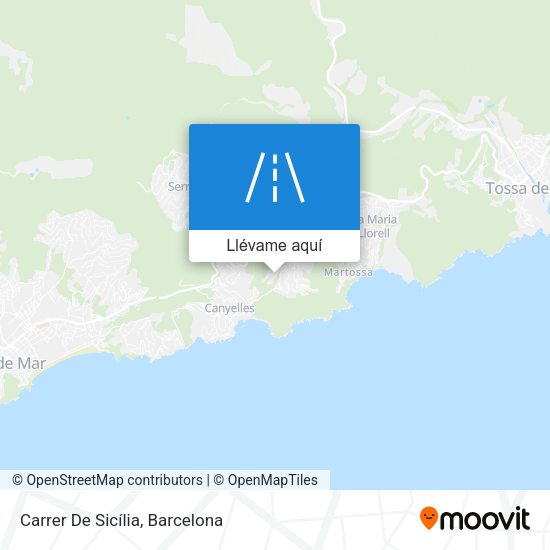 Mapa Carrer De Sicília