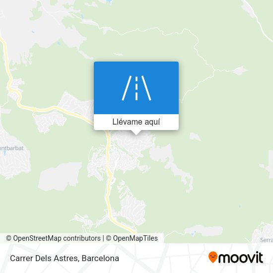 Mapa Carrer Dels Astres