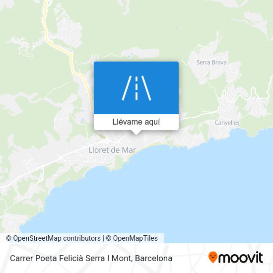 Mapa Carrer Poeta Felicià Serra I Mont
